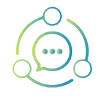 Social media management service icon